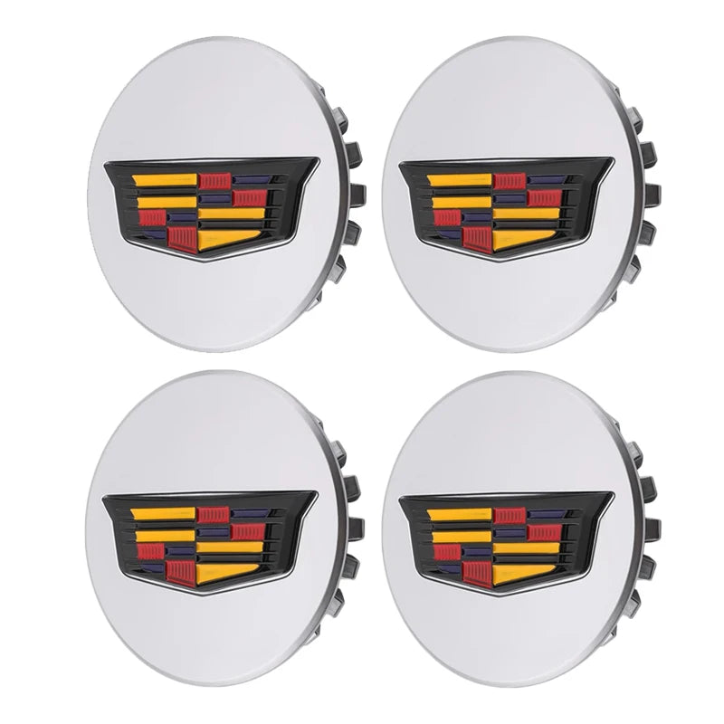 66mm 4pcs Wheel Center Hub Cover Caps Accessories for Cadillac Escalade XT5 XT6 CT5 CT6 XTS CT4 Auto Tire Emblem Car Styling CM World