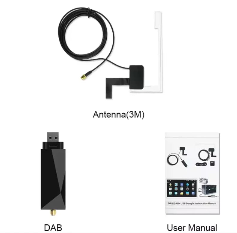 DAB/DAB+ Antenna With USB Adapter Universal Android Car Radio GPS Stereo Receiver DAB DAB+ Signal Head Unit Player CM World