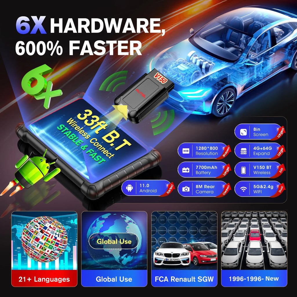 Autel MaxiCOM MK900-TS OBD2 Scanner TPMS Programming Tools TPMS System Health Check All System Automotive Diagnostic Tools CANFD/DOIP PK MK808S TS