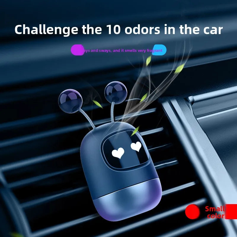 Car air outlet aromatherapy high-end robot car air purifier car air outlet aromatherapy car interior decoration 1PC Car Mobile World