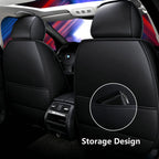 Elegant Universal Faux Leather Car Seat Cover by Tand: Easy-Clean, Comfort Design, Fits Major Models - Enhance Your Car's CM World