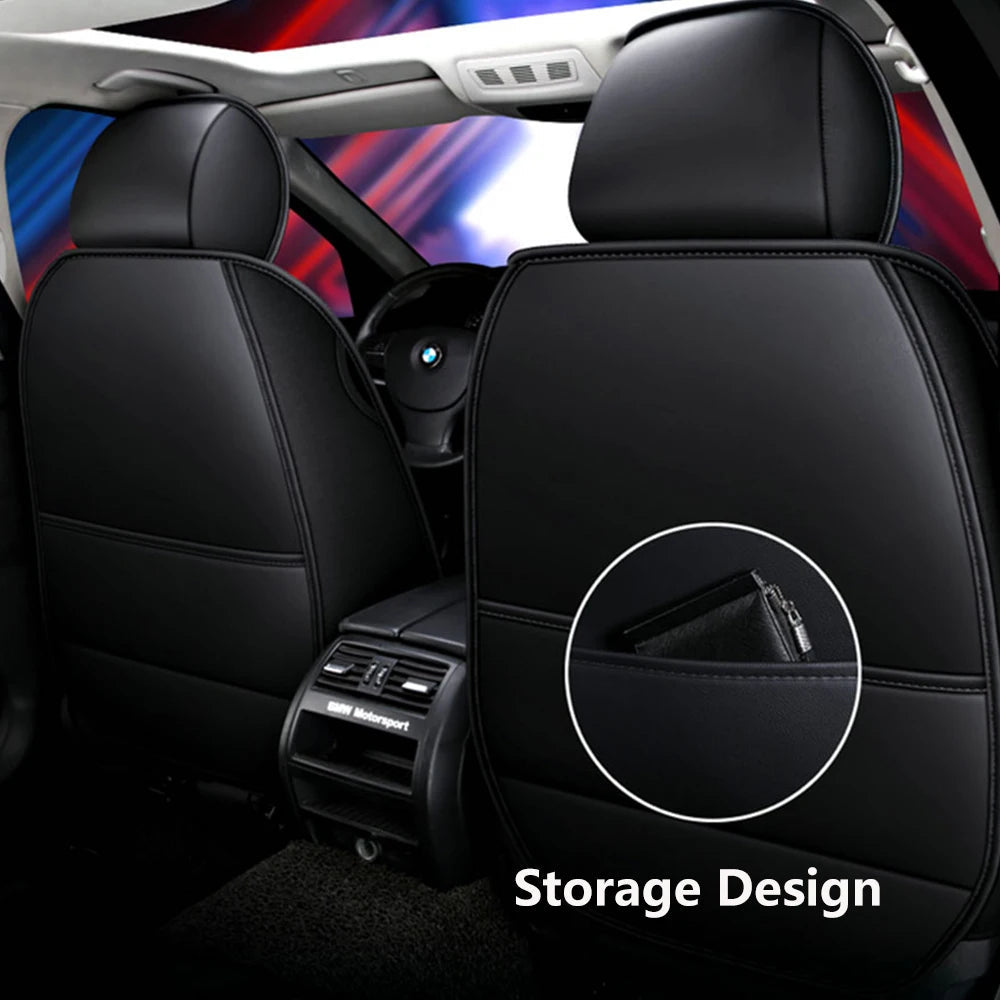 Elegant Universal Faux Leather Car Seat Cover by Tand: Easy-Clean, Comfort Design, Fits Major Models - Enhance Your Car's CM World