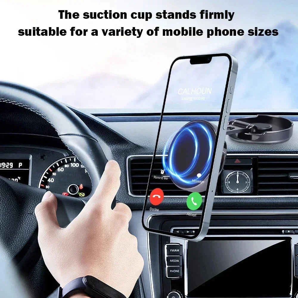 Strong Magnetic Mobile Phone Stand 720° Foldable Round Bracket Car Holder Support for Universal Phones Mount Holders In Car CM World