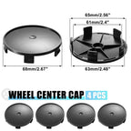 X Autohaux 4 Pcs OD 75mm 70mm 68mm 65mm 58mm 55mm 64mm 59mm 53mm  Automotive Wheel Center Caps Universal Tyre Hub Cap Cover
