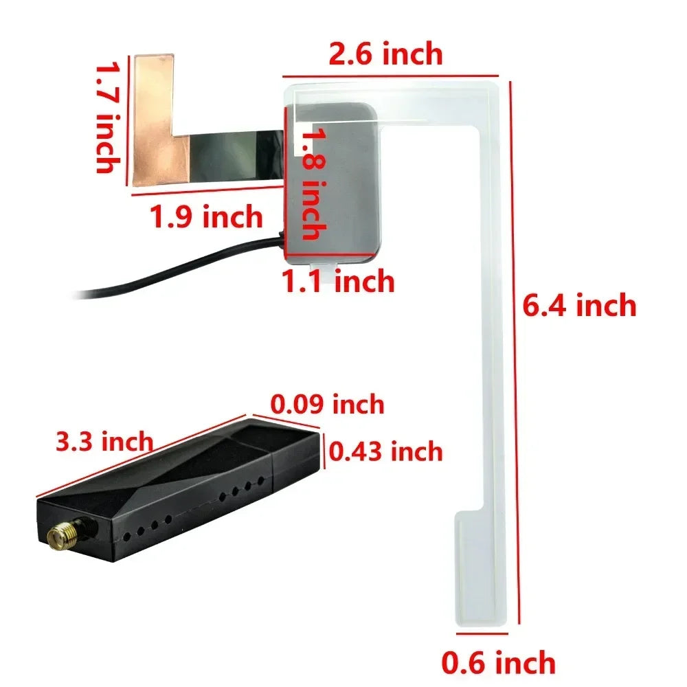 For Universal DAB + Antenna With USB Adapter Android Car Radio GPS Stereo Receiver Player CM World