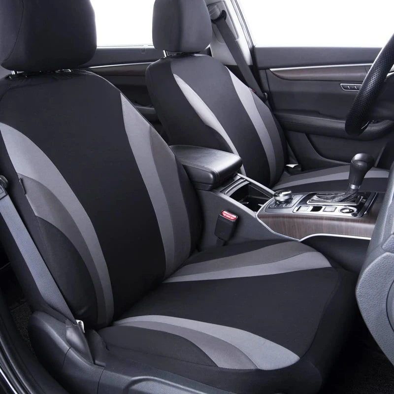 Polyester Fabric Car Seat Covers Rear Seat Backest With 3 Zipper Can Split Universal Size Seat Covers Fit For Most Car SUV Truck