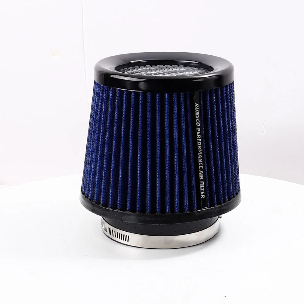 76MM 89MM 101MM High Flow Cold Cone Air Intake Filter 2.5inch 3inch 3.5inch Universal Car Air Filter Modification for Race Car CM World