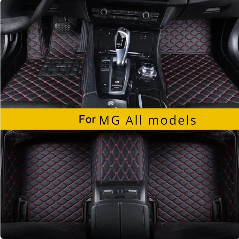Custom Car Floor Mats for MG HS MG3 MG5 MG6 MG350 MG360 MG550 M6 GS RX5 MG7 ZS GT Foot Accessories Carpets Pads Auto Interior