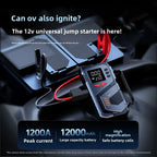 Car Jump Starter For 12V Petrol Diesel Cars With 150PSI Air Pump/Light/Pressure Gauge,Portable Booster Jump Starter