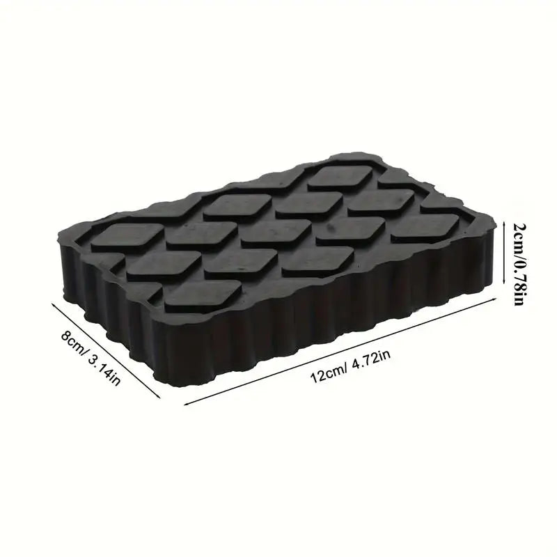 1/2Pcs Car Jack Rubber Pad Lift Blocks Floor Cars Parts Jacks Height Increasing Protective Pad Automotive Camper Stabilizer Pads CM World