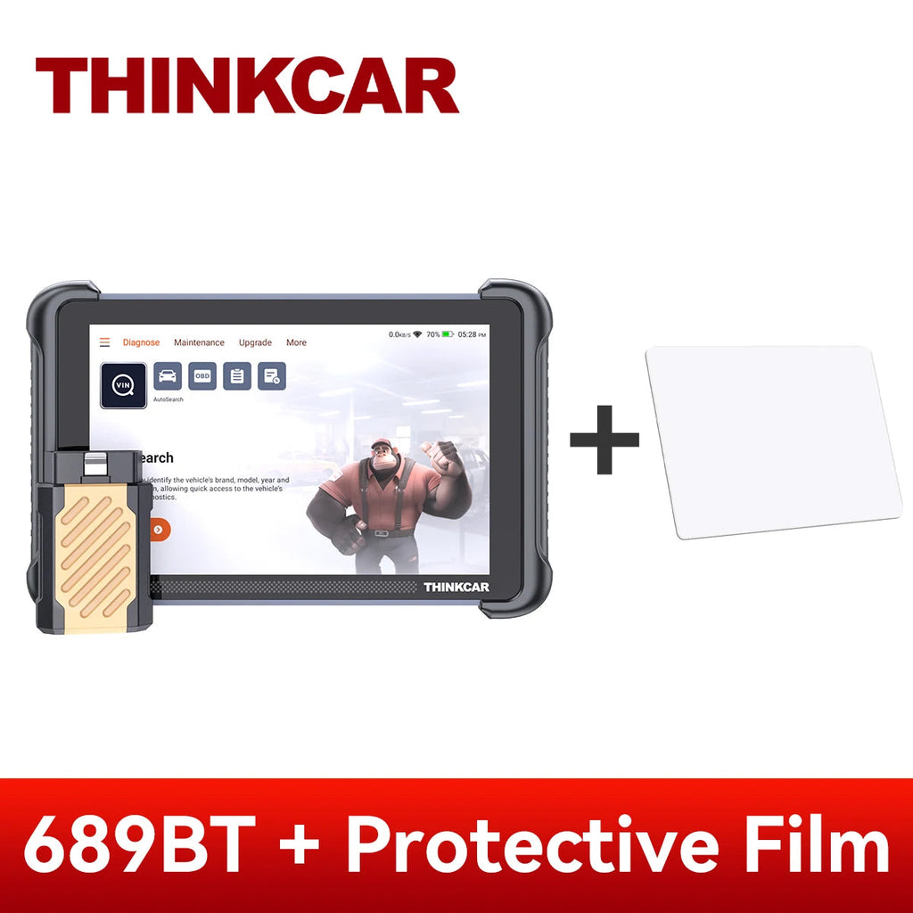 THINKCAR THINKSCAN 689BT Key Programming Automotive Diagnostic Tool Bi directional Obd2 Scanner ECU Coding CANFD DOIP 34 Resets Car Mobile World