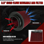 3.5' Cold Air Intake System Kit With Heat Shield For BMW 120i 125i 220i 230i 320i 420i 430i B48 2.0T Engines 16-18