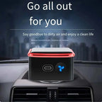 Solar Mini Electric Ozone Generator Energy Car Air Purifier With Odor Smoke Removal Smoke Formaldehyde Deodorization Features CM World