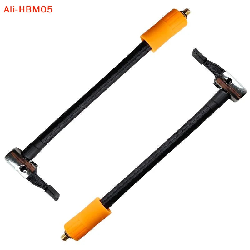 (HB05)1Pcs Braided Tire Inflator Hose With Leak Proof Connector Flexible Design For Car Bike Motorbike Inflation