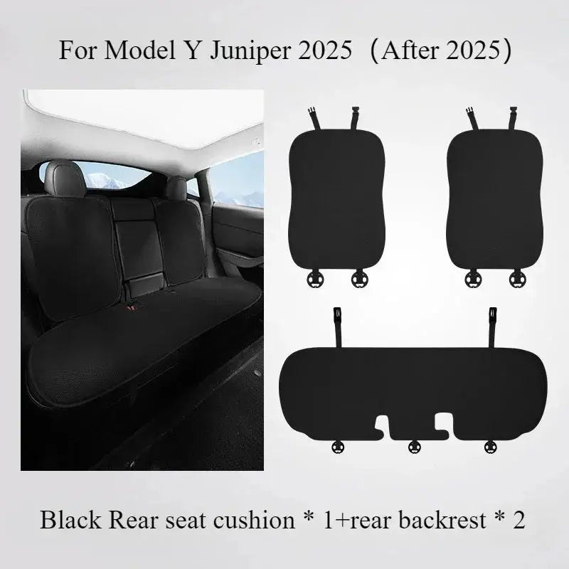 Ice Silk Seat Cushion for Tesla Model 3 Y Juniper 2025 Breathable Mat Seat Cover Cushion Replacement Pad Summer Car Accessories Car Mobile World