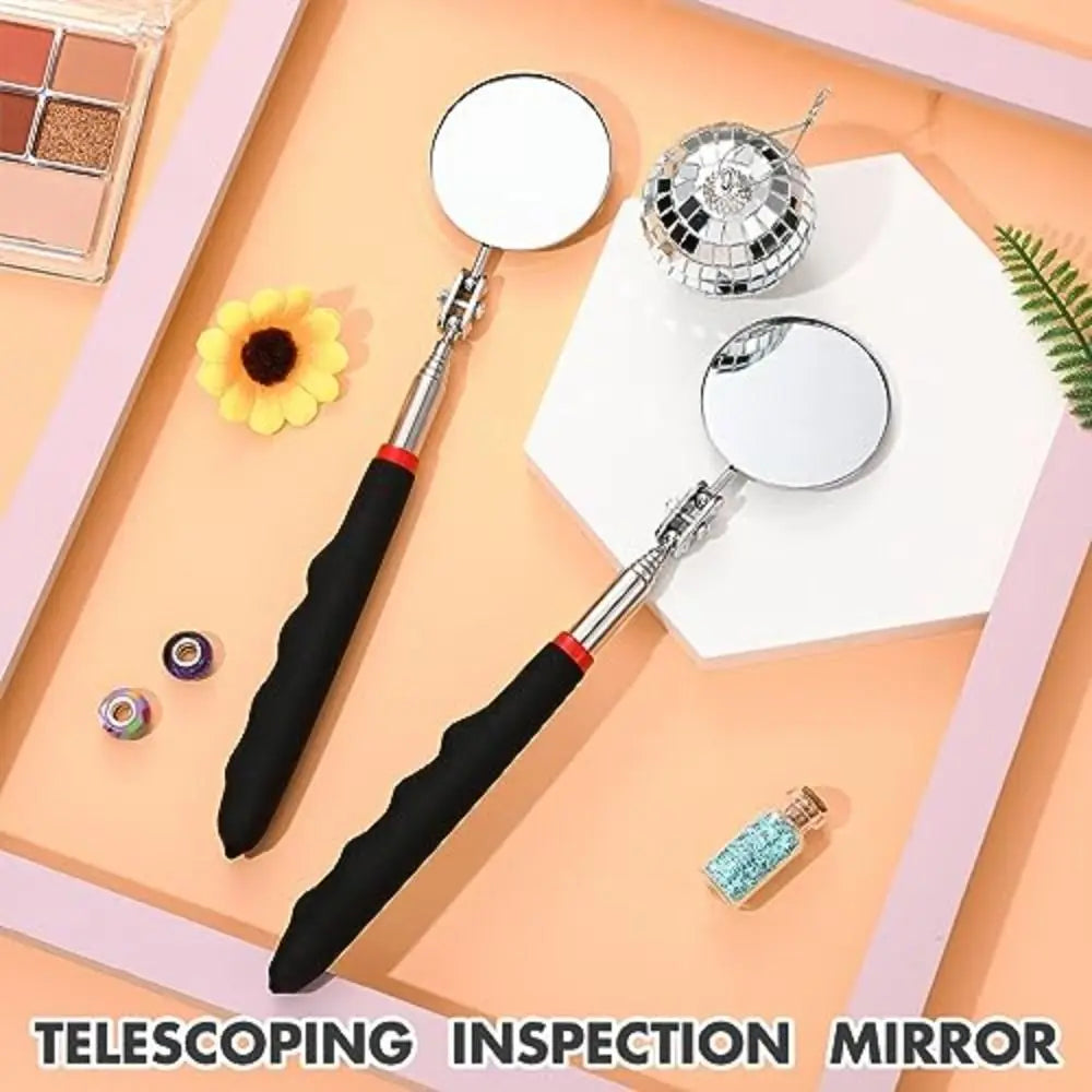 Endoscope Mirror High-definition Inspection Mirror 360 Swivel Adjustable Flexible Telescopic Mirror Round 82/50mm Detection Lens CM World