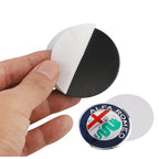 4Pcs Car Emblem Wheel Hub Center Cap Sticker Rim Badge Cover For Alfa Romeo GT 147 159 166 156 4C Spider Giulia Giulietta Tonale