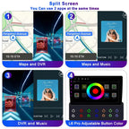 LEHX 9 inch Wireless Carplay 2din Android 15 Car Radio Multimedia Video Player Universal GPS Navigation 4G WiFi  AutoRadio CM World