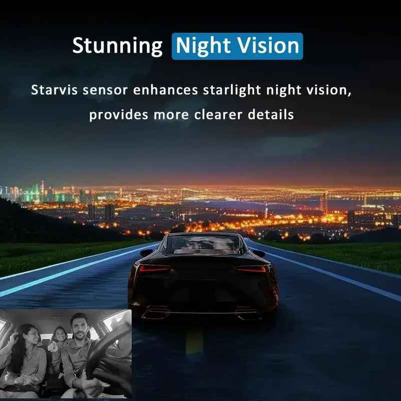 10 Inch Car DVR Front HD Night Vision Camera 1080P Touch Screen Dashcam For Car Lens Streaming Driving Recorder Dash Camera