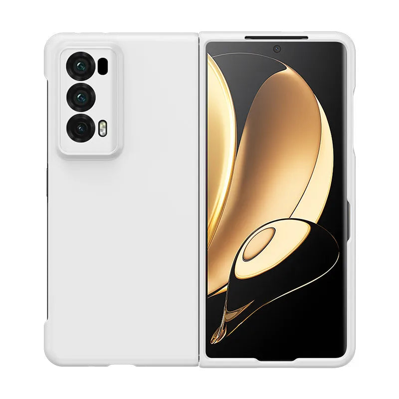 PC Hard Shell Phone Case For Honor Magic V2 Solid Color Protective Cover Car Mobile World