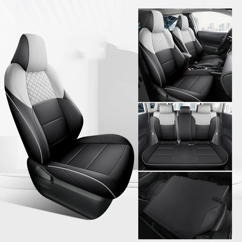 Premium Car Seat Covers For Toyota BZ4X 2022 JOY PRO Leather Accessories Seat Cushion  Breathable Anti Dirt Protection Pads