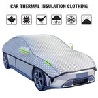 New Car Cover Half Body Windshield Sunshade Heat Insulation Waterproof Dustproof Car Glass Protection Cover Automotive Accessori CM World