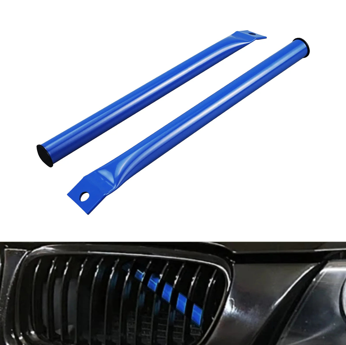 Steel V Brace Bars Front Grille Kidney Struts Braces for BMW E90 E91 E92 E93 323i 325i 328i 330i 335i 2006-2013, Car Accessories