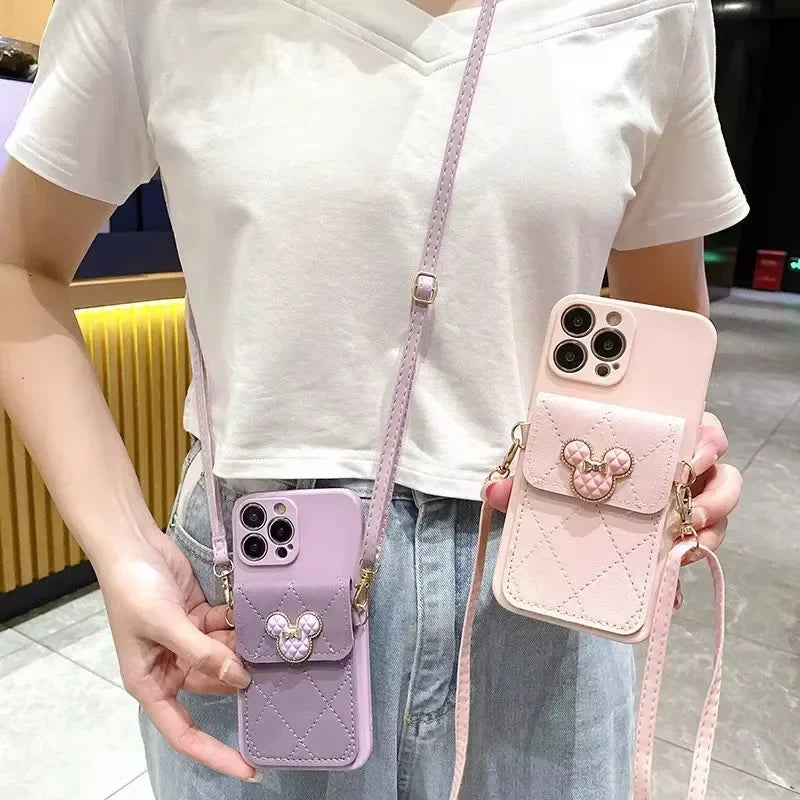 Crossbody wallet card case protective case for iPhone13 14 15 16 11 12Pro max phone case Apple drop case for iPhone 17 Pro Max