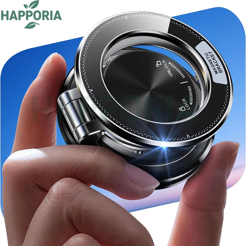 HAPPORIA Magnetic Vacuum Car Phone Holder 360 Adjustable Strong Suction Mount Foldable Stand for iPhone Samsung Universal