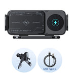Universal Car Phone Holder Wireless Charger Phone Mount Intelligent Induction Electric Rotation Phone Holder Charger Magsafe CM World
