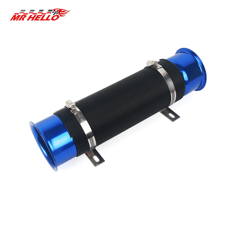 76MM Car Cold Air Turbo Intake Inlet Pipe Adjustable Flexible Duct Tube Hose Cold Feed Duct Pipe CM World
