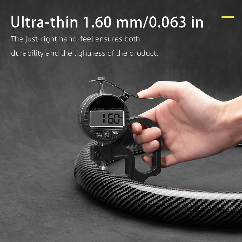 Suitable for Alfa Romeo Carbon Fiber Texture Steering Wheel Cover Snap-On Wave-Shaped Sports Design Protective Case Giulia 952 Stelvio 949 147 Mito Giulietta Tonale 965 Sprint 159 Quadrifoglio Black CM World