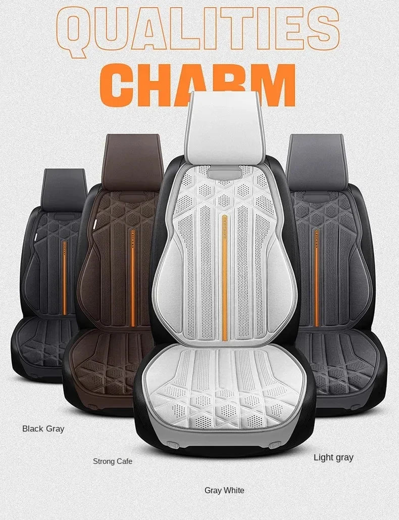 Universal Suede Car Seat Covers - Breathable Car Seat Protector,Seat Covers for Cars Full Set,Internal Spare Parts Seat Cushion CM World