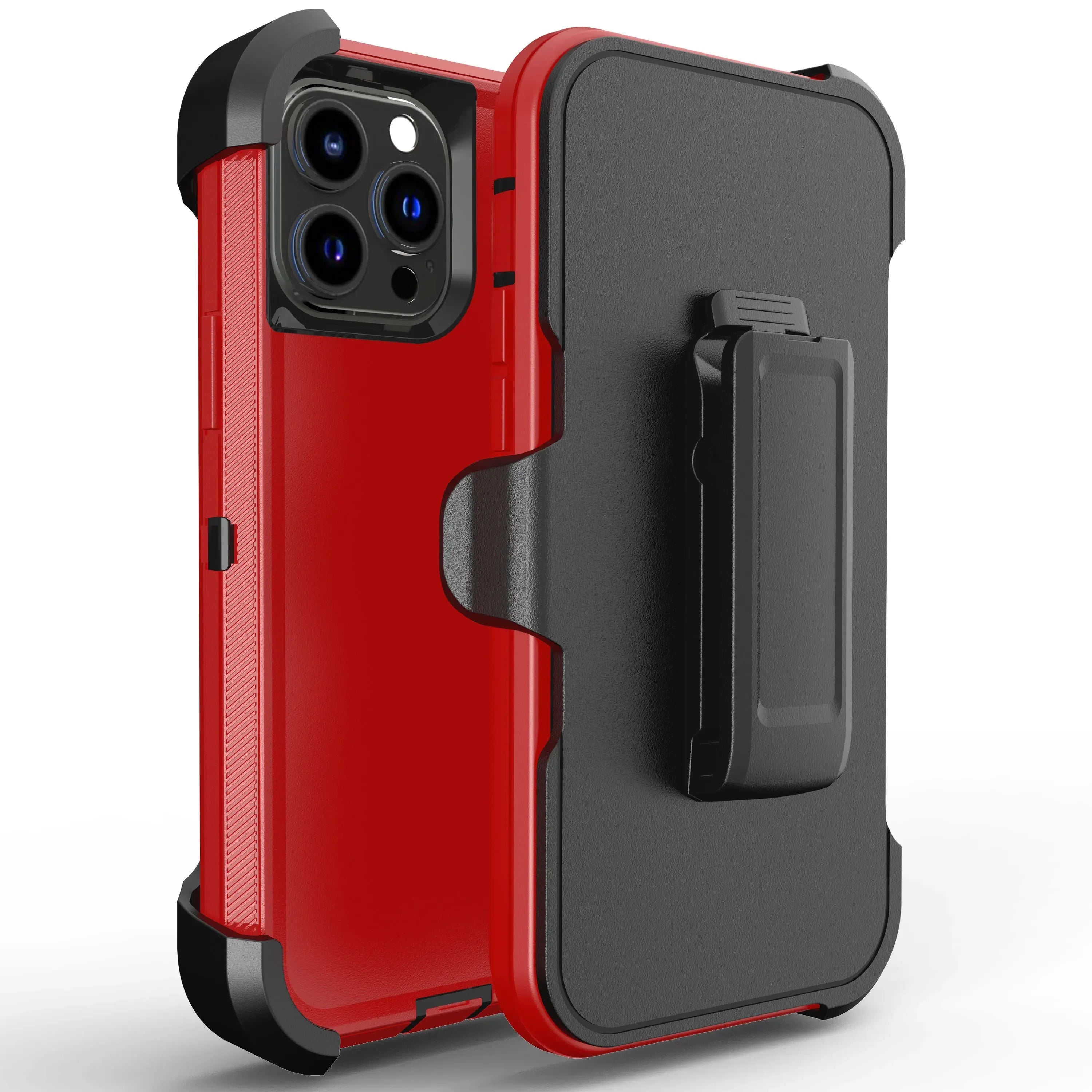Luxury OTT Armor BOX Phone Case for IPhone 17 Air 16 15 14 Plus 13 12 Pro Max Soft Bumpers with Belt Clamp Protective Hard Cover Car Mobile World