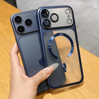 Luxury Matte Translucent Magnetic Case For iPhone 17 Pro Max 17Pro 17 Air For Magsafe Wireless Charging Camera Protector Cover Car Mobile World