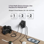 ANKER A9215 Multi-Country Charger Adapter Multi-Function Power Adapter Portable Mobile Phone US/AU/EU/UK Convenient Charger Gift Car Mobile World