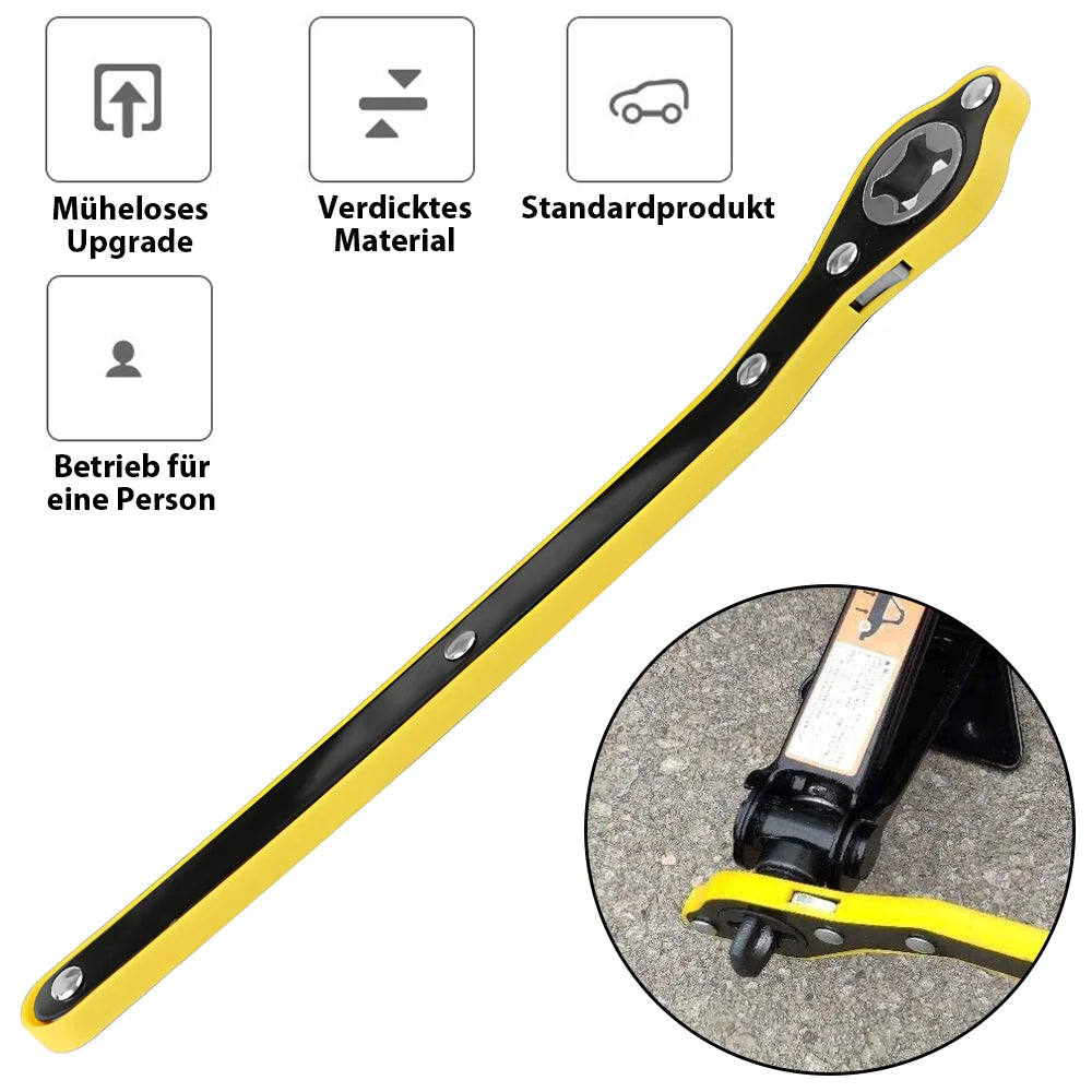 2.5T 1.5T car jacks 2 in 1 Manual Lift Jack Car Repair Tool Lifting Tool with Labor-saving Ratchet Wrench Foldable Jack for Car CM World