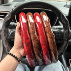Non-Slip Car Steering Wheel Cover Carbon Fiber Booster Cover Auto Interior Accessories For BMW F10 G30 E92 G20 E46 E90 X3 X5 E53 CM World