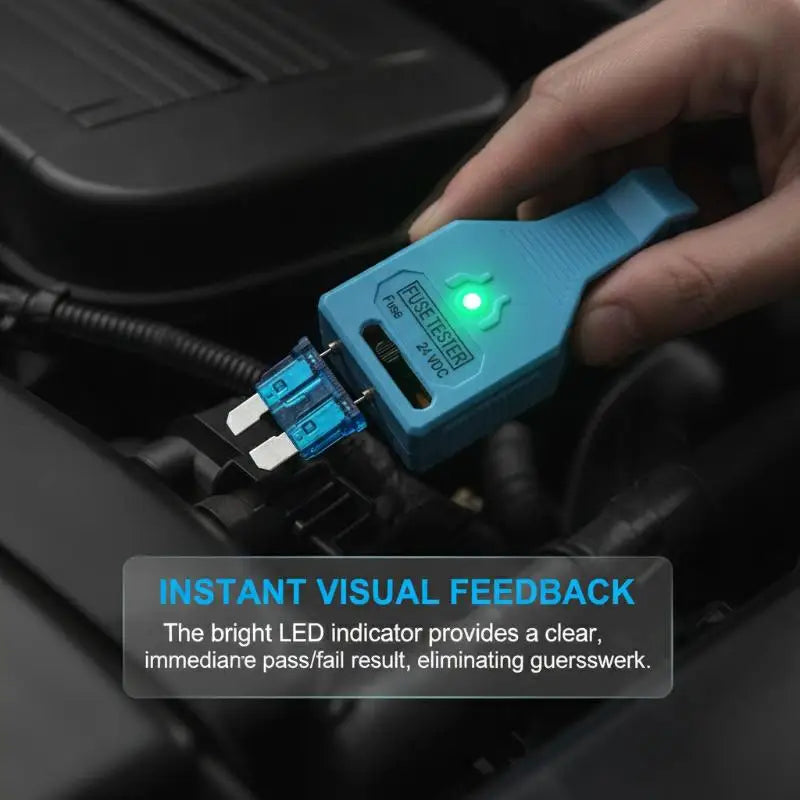 1Pcs DC24V Car Tester Blade Puller Car Fuse Tester Multi-Functional Car Fuse Checker Puller Removal Tool For Mini/Standard Blade