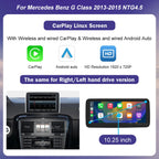 Linux Car Multimedia Touch Screen for Mercedes Benz G Class W463 2013-2018 Android Auto Wireless CarPlay Airplay Mirroring Radio