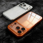 Luxury Plating Nano Matte Translucent Case For iPhone 17 16 Plus 15 14 13 Pro Max Air Lens Protection Matte BackPlate Hard Cover