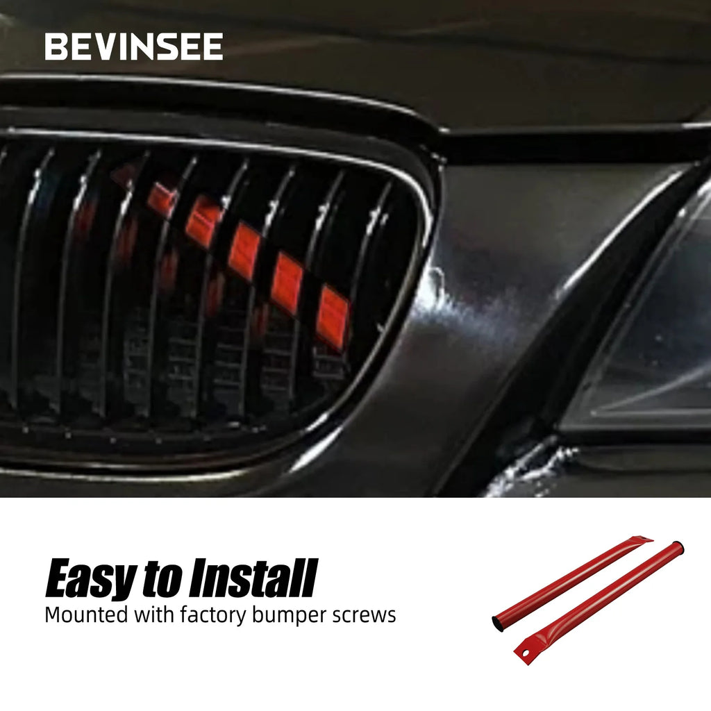 Steel V Brace Bars Front Grille Kidney Struts Braces for BMW E90 E91 E92 E93 323i 325i 328i 330i 335i 2006-2013, Car Accessories