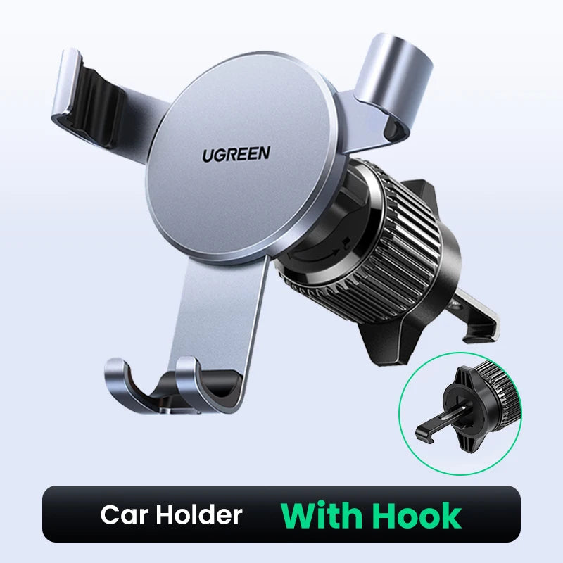 UGREEN Car Phone Holder Air Vent Phone Stand in Car For Mobile Phone Xiaomi Samsung iPhone 15 14 13 Cellphone Car  Holder Stand