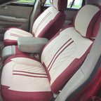 Universal fitting waterproof breathable soft Napa leather car seat cover set for cushion protection. Suitable for sedan and SUV Car Mobile World