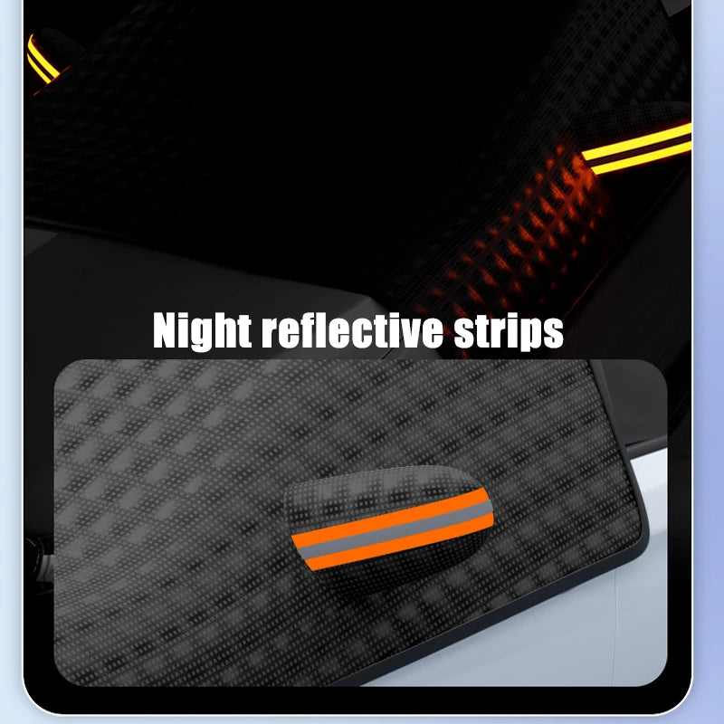 Car Windshield Covers Snow Shield Waterproof Winter Outdoor Awning Sunshield Half Protector Cover External Front Window Sunshade Car Mobile World