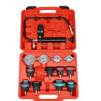 14 Pcs Universal Radiator Pressure Tester Kit, Cooler Pressure Tester Kit, Car Motorcycle Truck Cooling System CM World