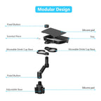 Multifunctional Vehicle Drink Cup Base with Food Tray Cell Phone Holder Adjustable Base Car Upholstery Accessories CM World