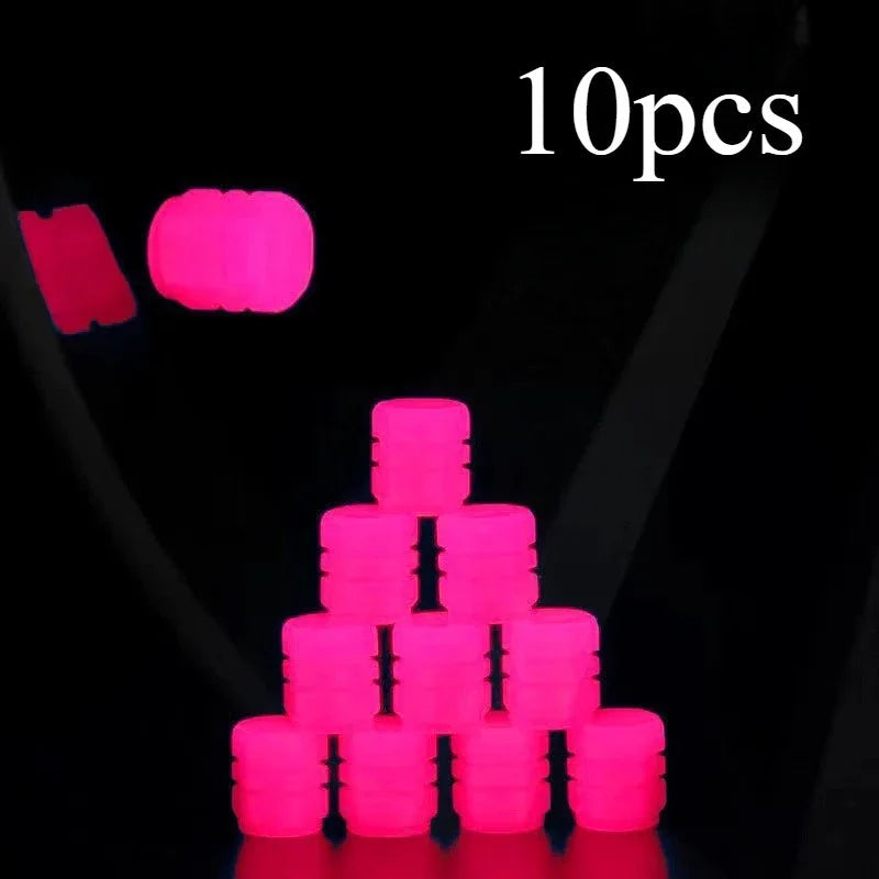10pcs Luminous Valve Stem Cap Universal Car Decor CM World