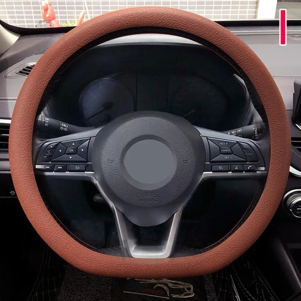19 Color Car Silicone Steering Wheel Cover For Summer Fashion Sweat Absorbent Non-slip Handle Cover General DIY Parts CM World
