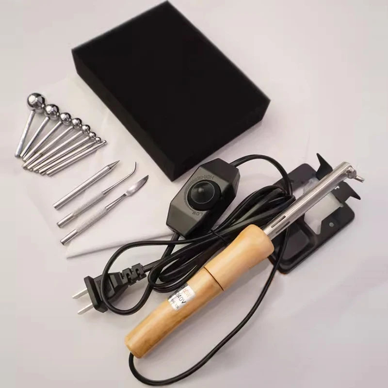 Fabric Flowers Ironing Tool Set 8-18 Heads Soldering Iron 220V/110V DIY Artificial Flower Making Tool Ironing Machine CM World